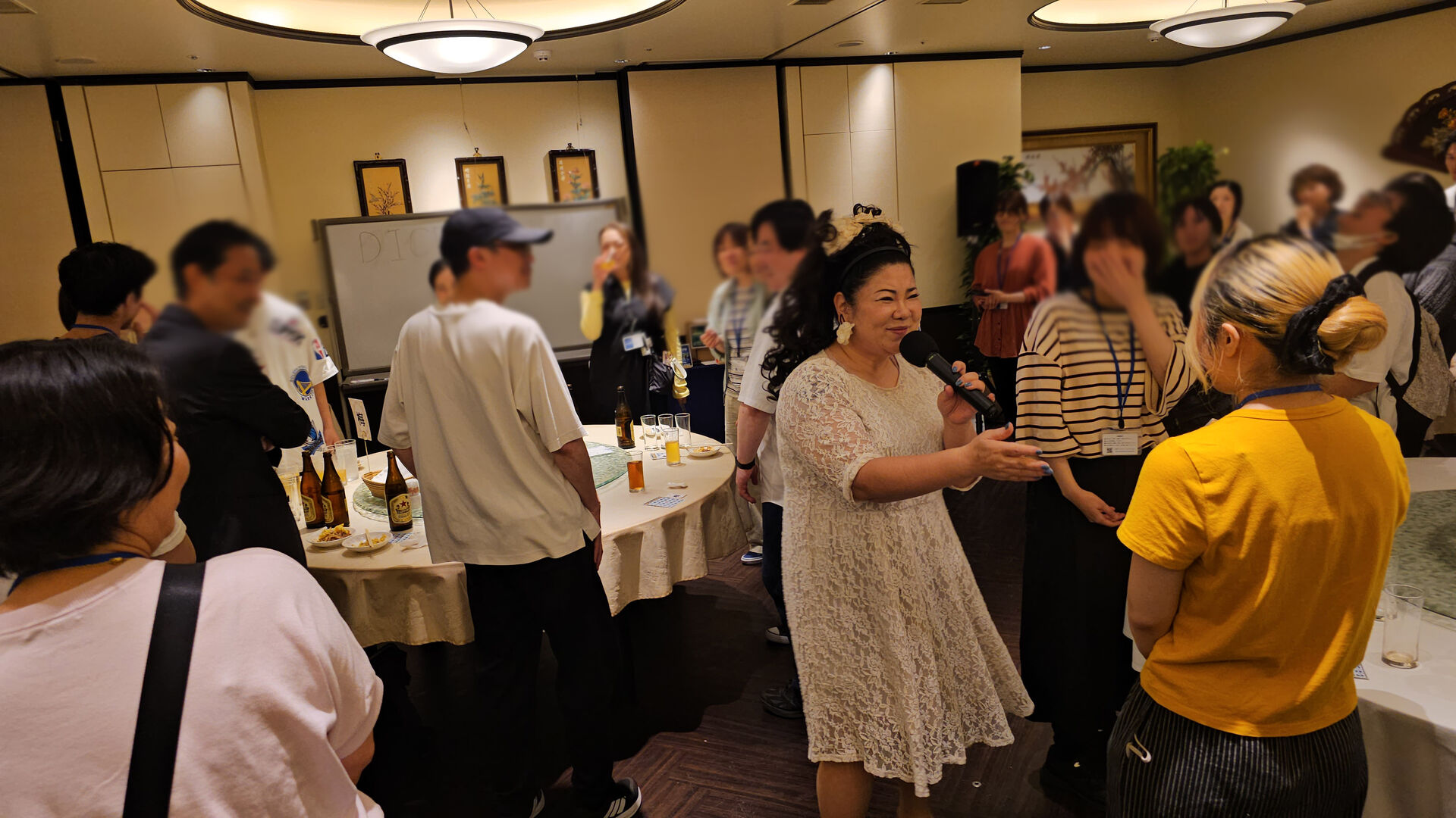 テナント様懇親会でのものまねショー＆司会
